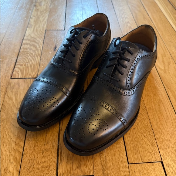 NIB Florsheim Black Smooth Leather Oxfords Black Size 9.5W main image 8